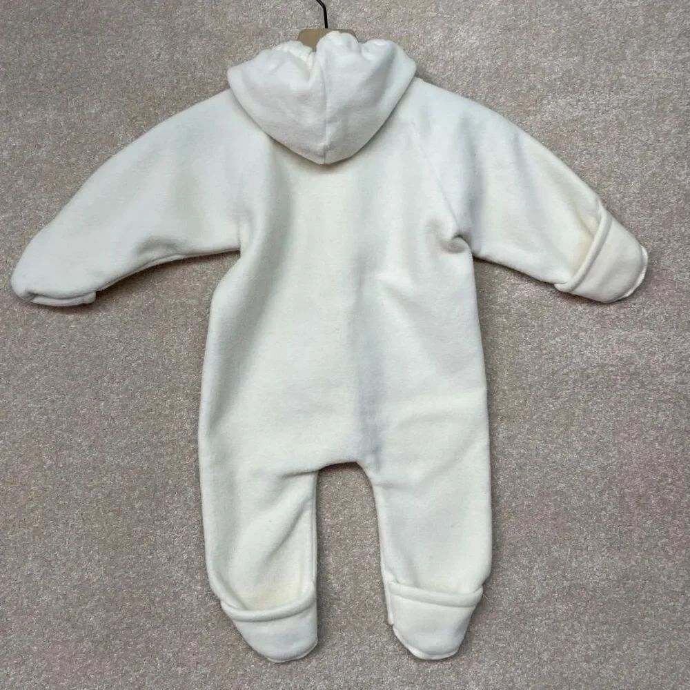 Vintage Ali Mac One Piece Baby Fleece Bunting Suit Girls Size‎ 12 Months 12M